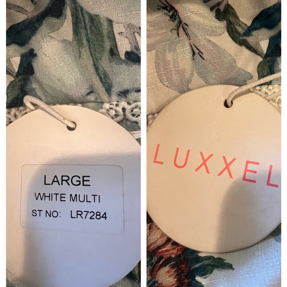 142. Luxxel No Love Lost Floral, Crochet Romper with Pockets, Size Large, NWT - Picture 17 of 17